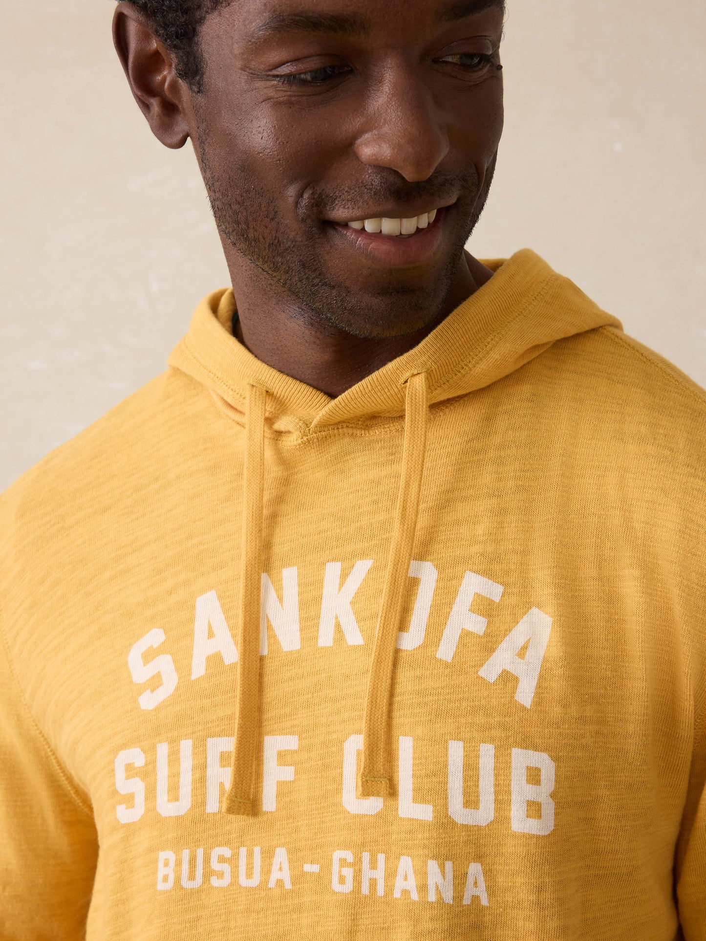 Surf Ghana Sunwashed Slub Hoodie - Tuscan Sun