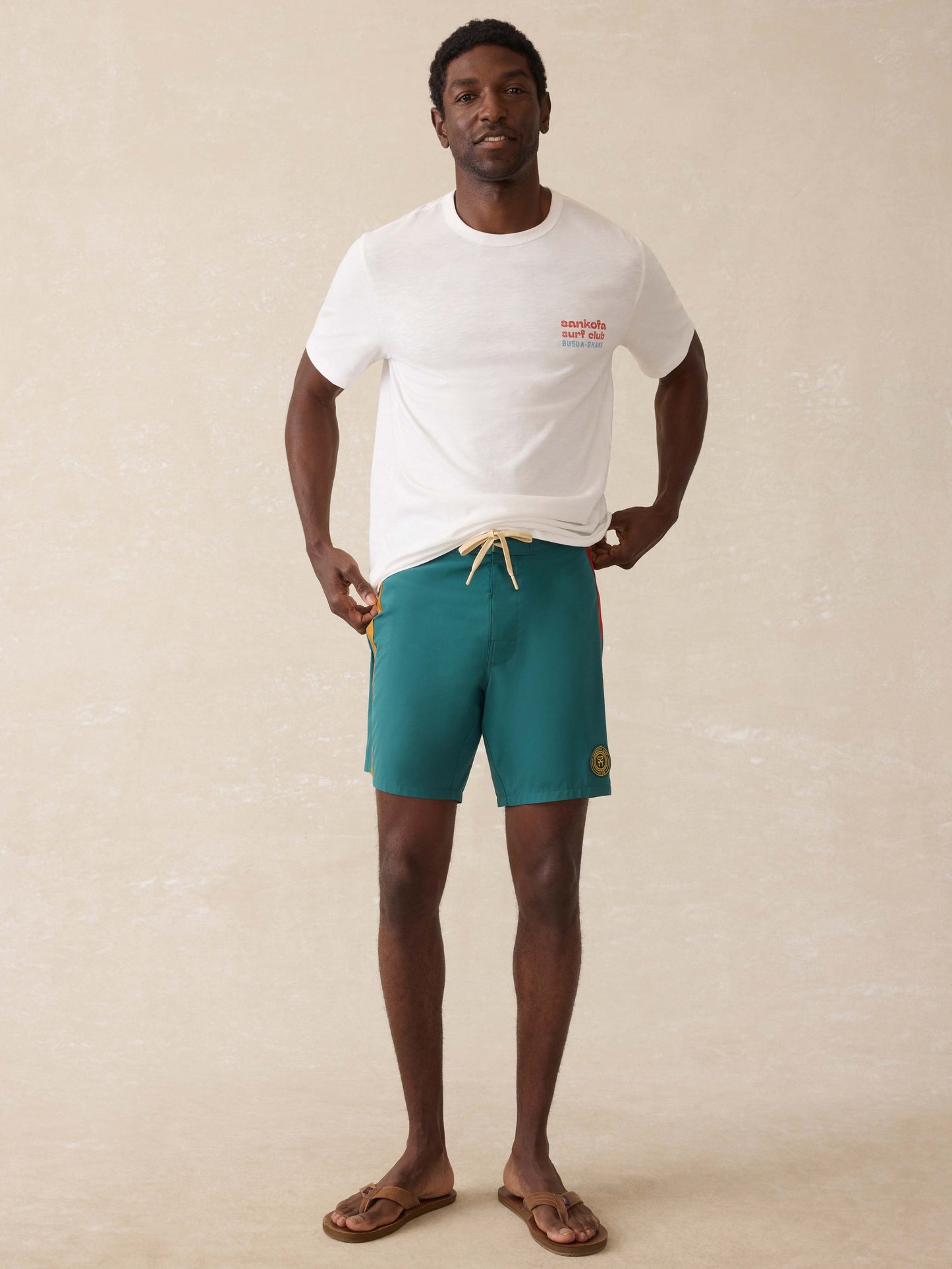 Surf Ghana Boardshort - Agona Green