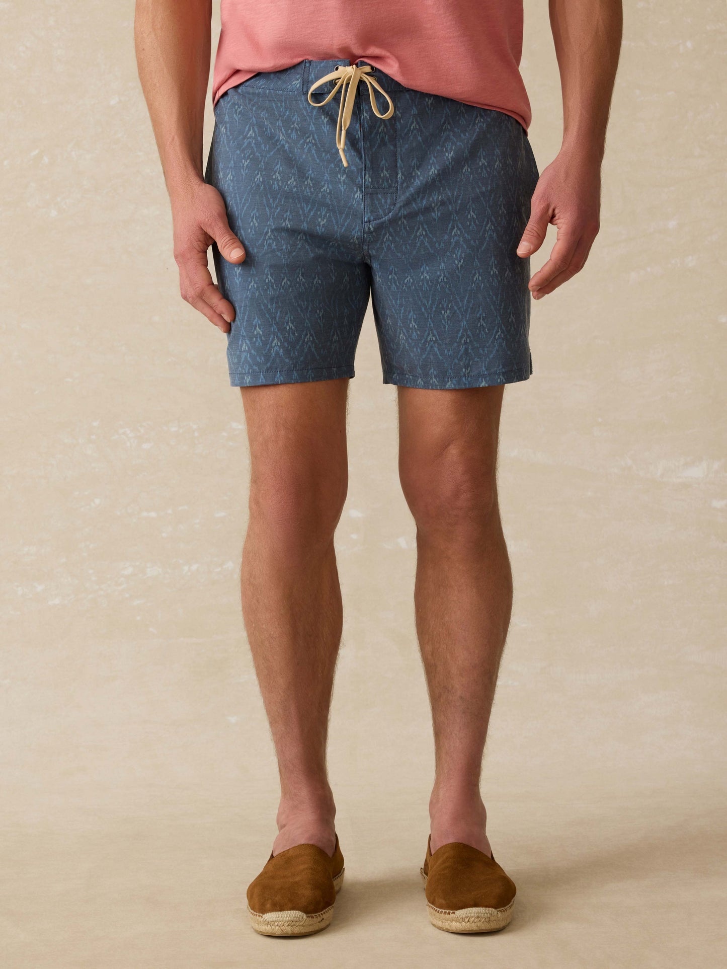 Biarritz Boardshort - Atlantic Waves Ikat