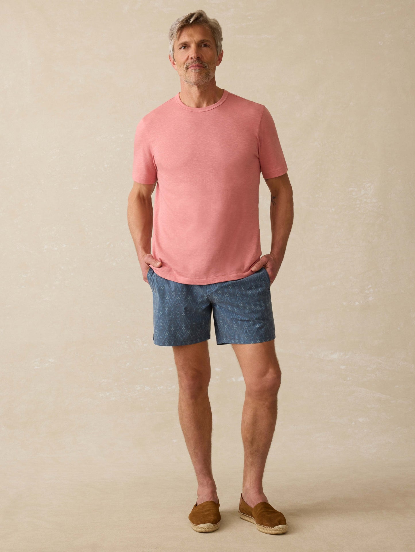 Biarritz Boardshort - Atlantic Waves Ikat