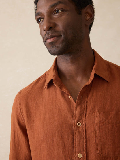 Laguna Linen Shirt - Summer Sienna