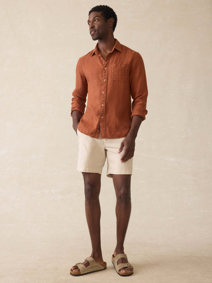 Laguna Linen Shirt - Summer Sienna