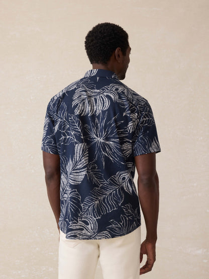 Short-Sleeve Breeze Shirt - Navy Perro Tropical