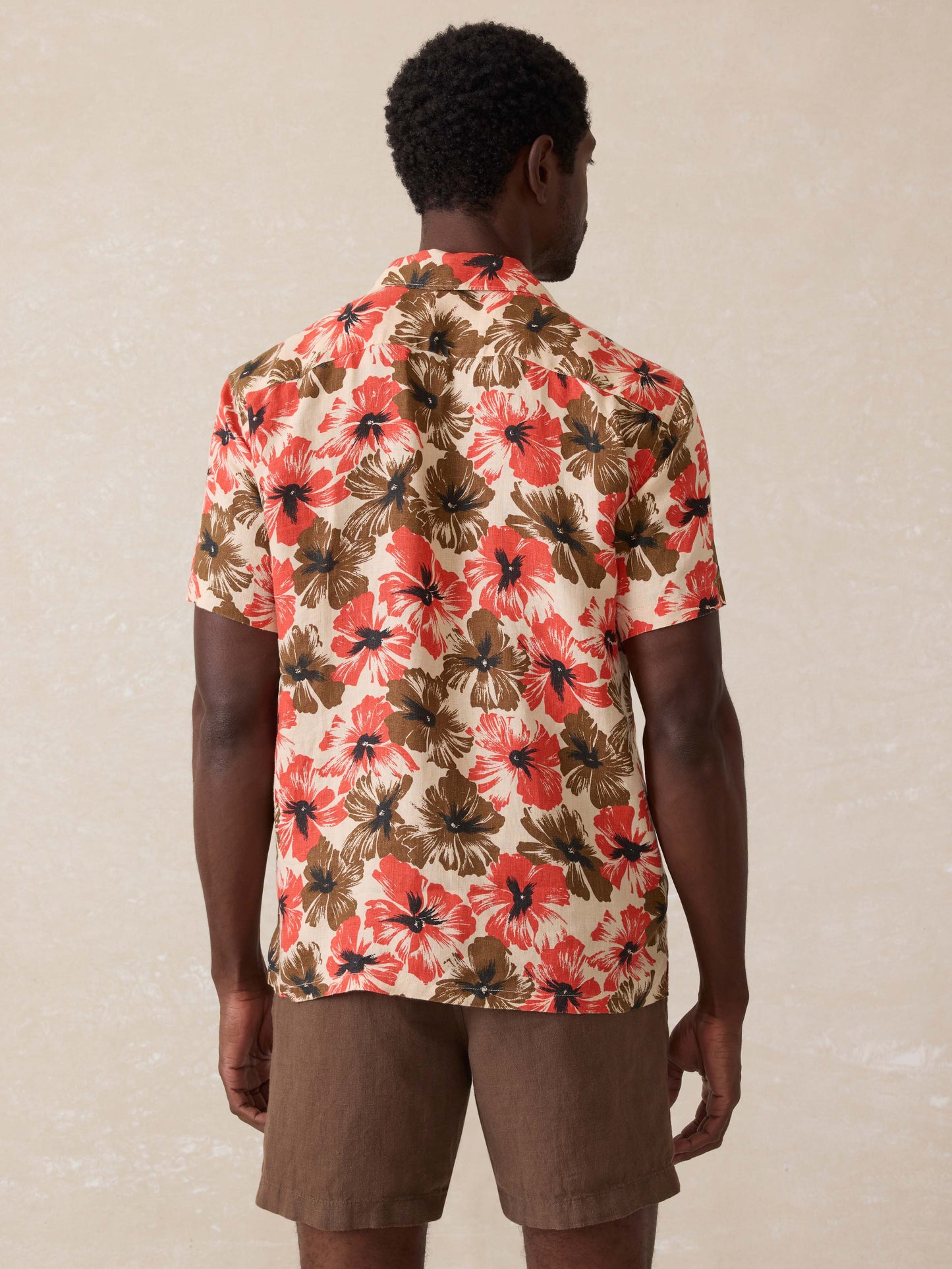 Short Sleeve Reserve Basque Camp Shirt - Wildwood Poppy