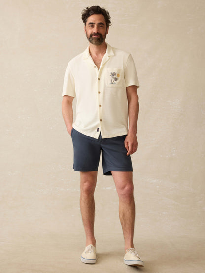 Short-Sleeve Cabana Towel Terry Shirt - South Sand Beach