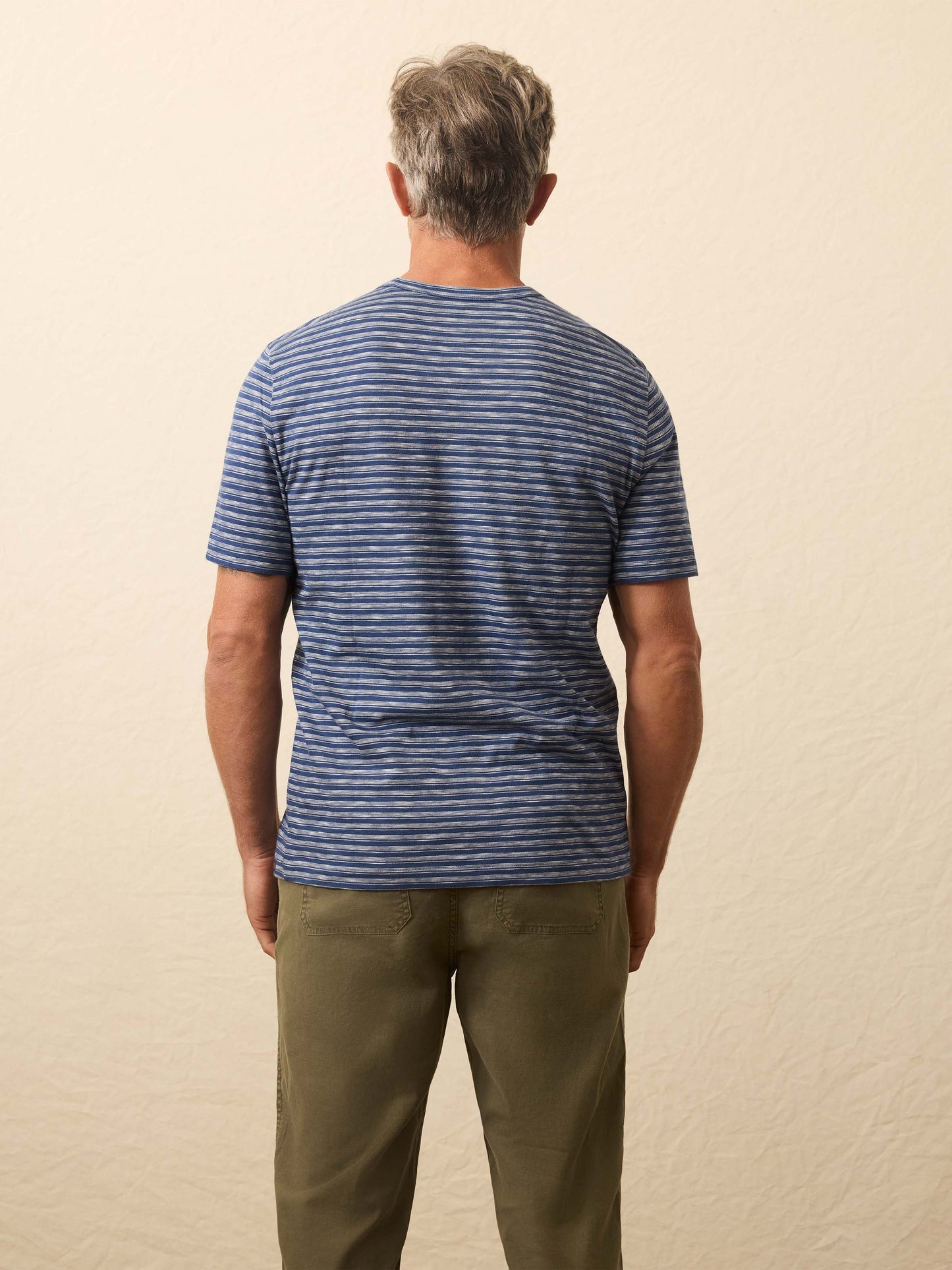 Sunwashed Tee - River Rapids Stripe