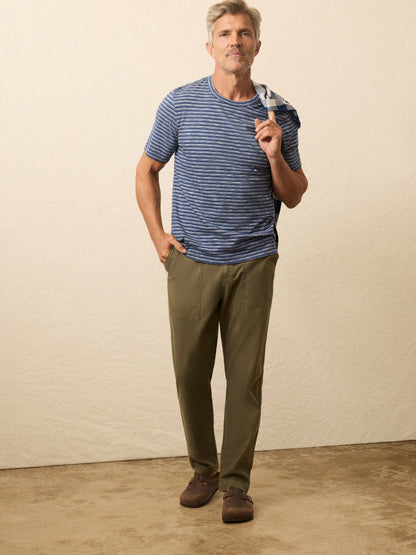 Sunwashed Tee - River Rapids Stripe