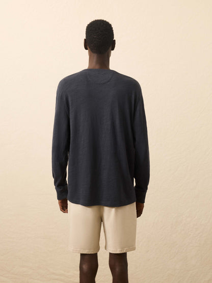 Sunwashed Slub Henley - Blue Nights