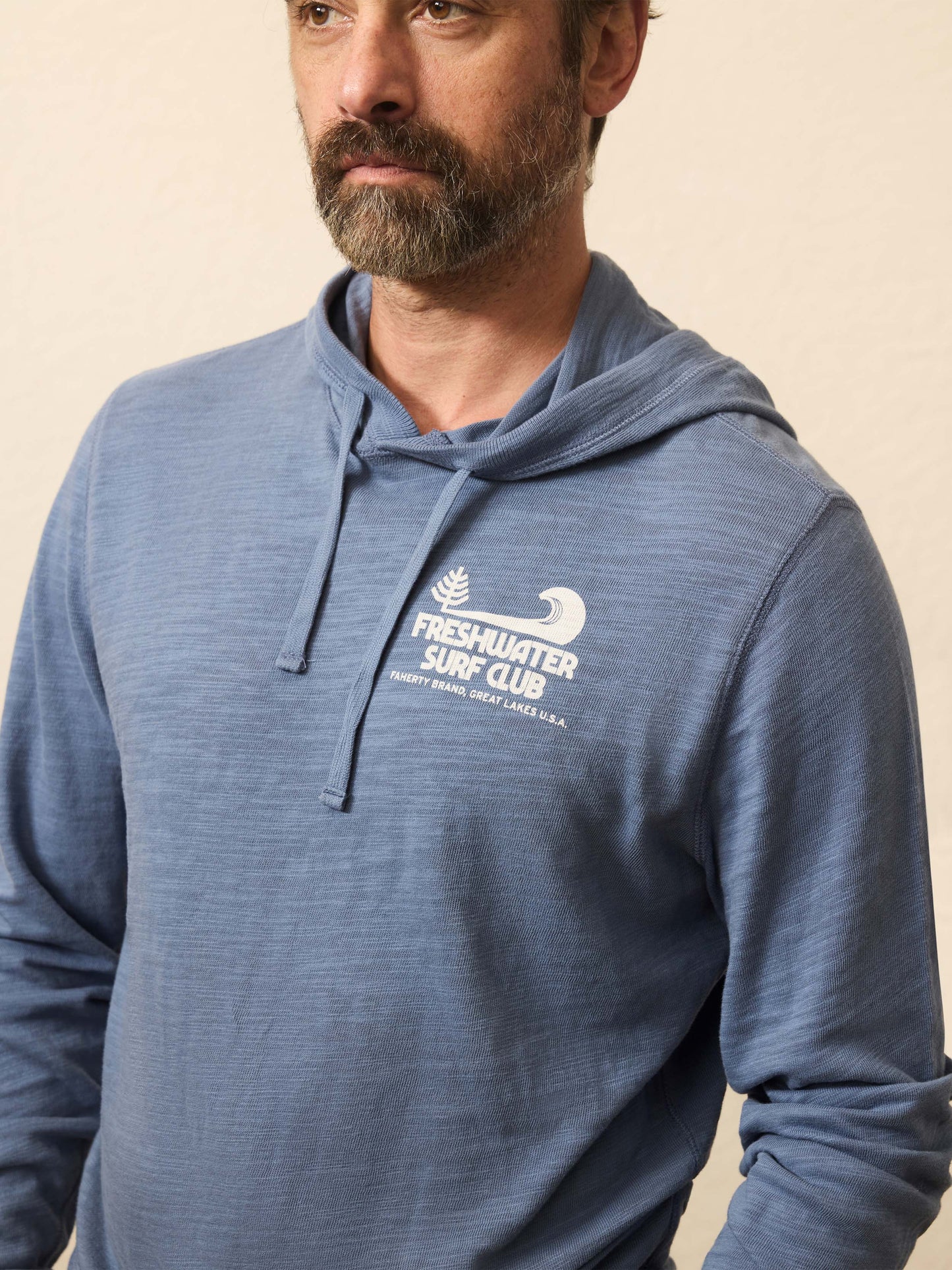 Sunwashed Slub Graphic Hoodie - Dusk