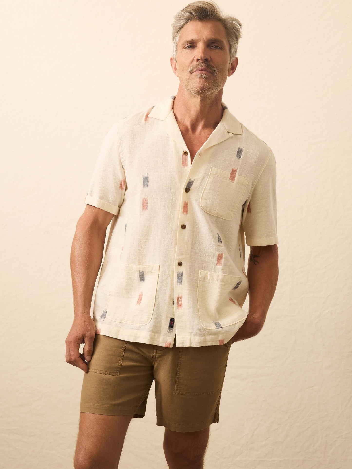 Short-Sleeve Resort Shirt - Cedar Lake Ikat