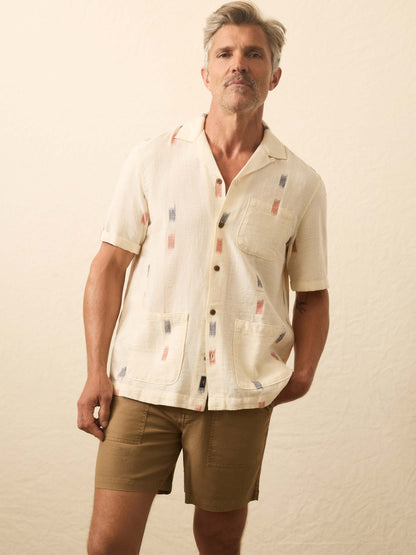 Short-Sleeve Resort Shirt - Cedar Lake Ikat