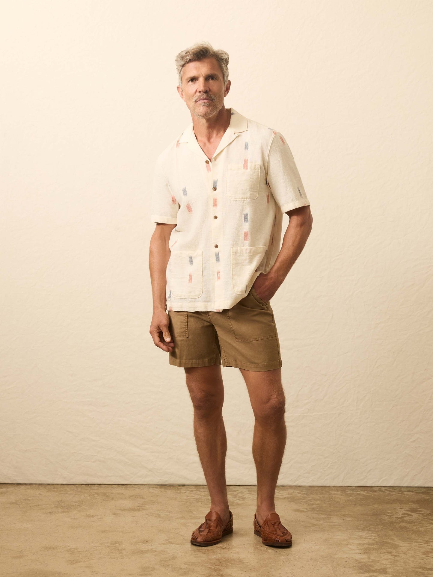 Short-Sleeve Resort Shirt - Cedar Lake Ikat