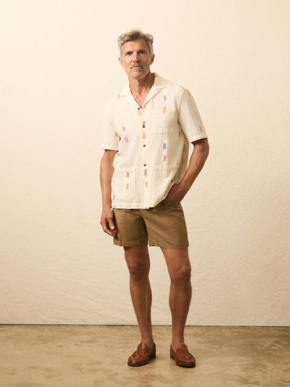 Short-Sleeve Resort Shirt - Cedar Lake Ikat