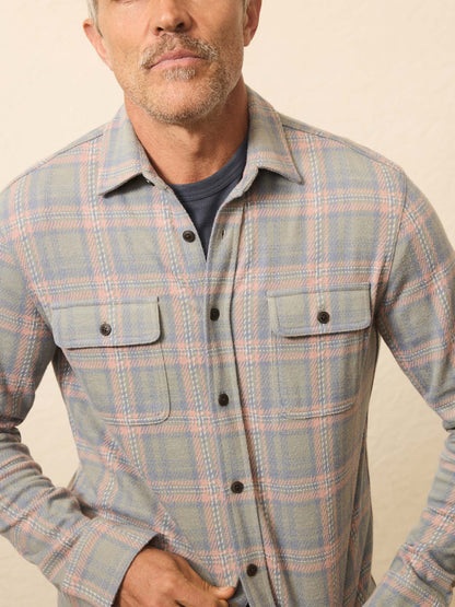 Legend™ Sweater Shirt (Double Pocket) - Forest Rose Plaid