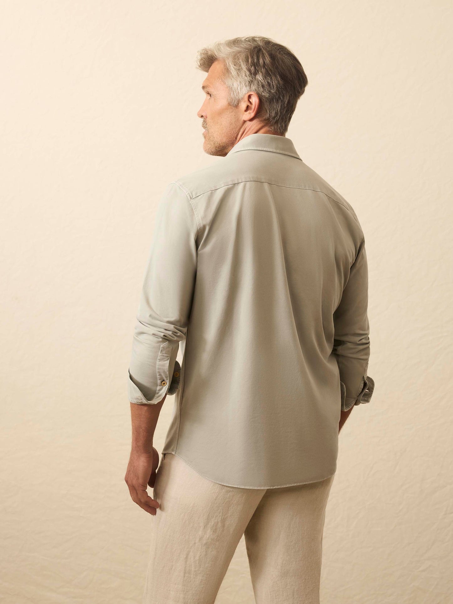 Long-Sleeve Costa Pique Shirt - Coastal Sage