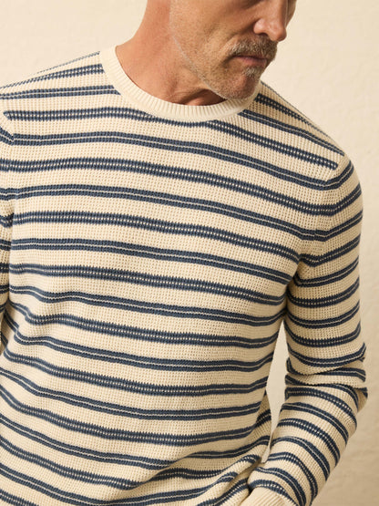 Sunwashed Crewneck Sweater - Booth Island Stripe