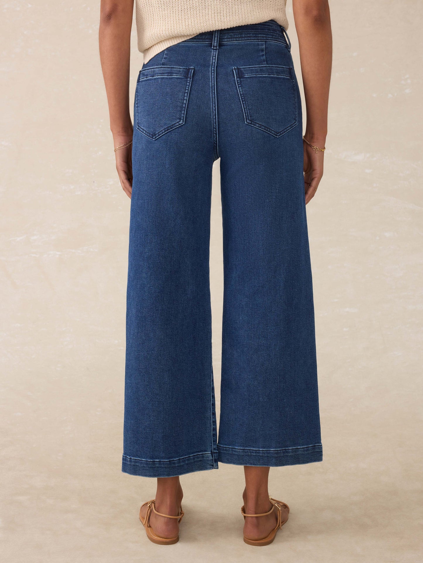 Stretch Terry Harbor Ankle Pant - Creekstone Wash