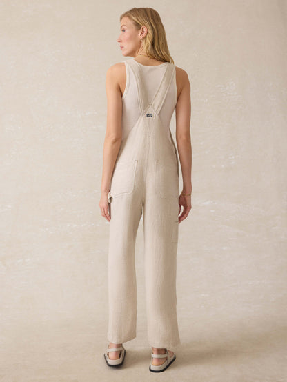 Twill Linen Overall - Flax