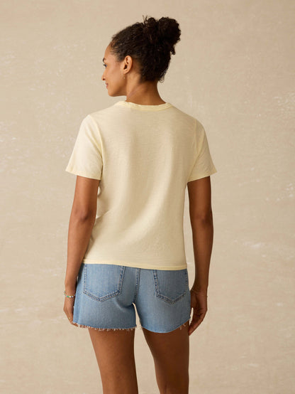 Sunwashed Essential Tee - Lemon Sorbet