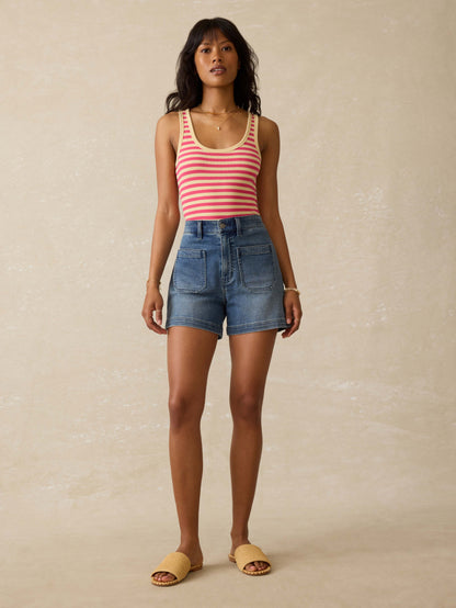 Featherweight Freestyle Tank - Beach Club Stripe