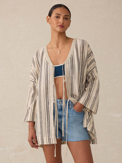Rip Tide Coverup - Sandy Mixed Stripe