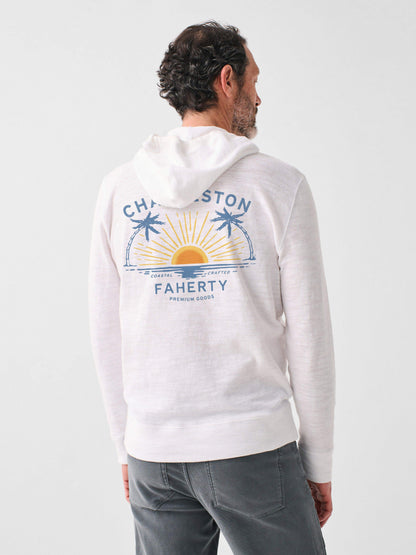 Charleston Heritage Slub Cotton Hoodie - White