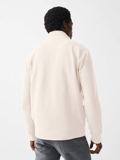 Spring Lake Long-Sleeve Terry Quarter Zip - Solar White