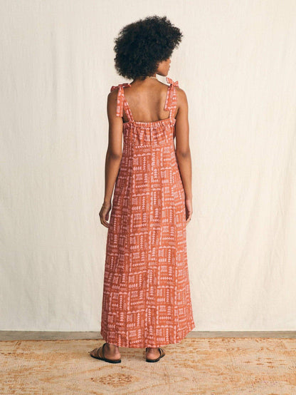 Anna Kahalekulu Kendall Dress - Red Naupaka
