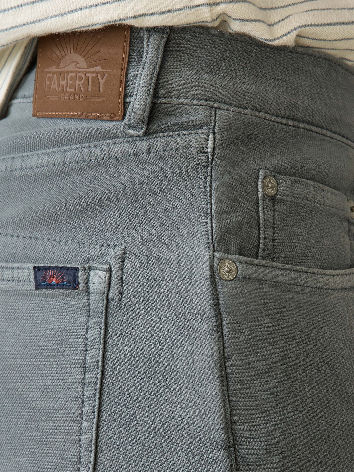 Stretch Terry 5-Pocket Pant - Slate